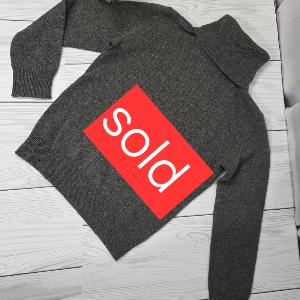 Sold                                   Ralph Lauren Charcoal Turtleneck Sweater